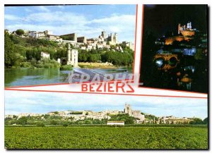 Postcard Modern Capital Vineyard Languedoc Beziers La Cathedrale St Nazaire a...