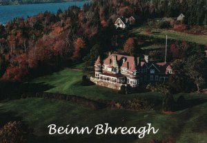 CONTINENTAL SIZE POSTCARD AERIAL VIEW OF BEINN BHREAGH OF ALEXANDER GRAHAM BELL