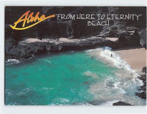 Postcard Aloha From Here to Eternity Beach Hawaii USA