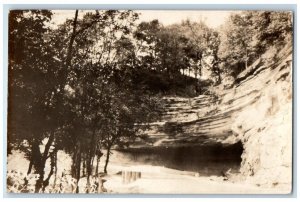 c1930's View Of Hanging Rock Madison Indiana IN RPPC Photo Unposted Postcard 