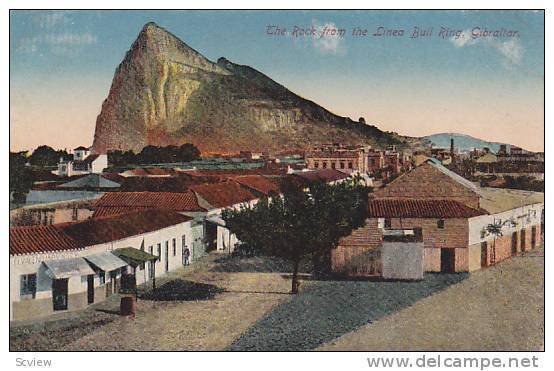 The rock from the Linea Bull Ring, Gibraltar,00-10s