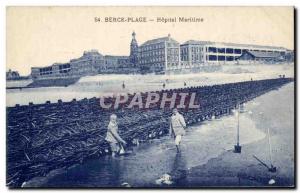 Berck Beach - Maritime Hospital - Old Postcard