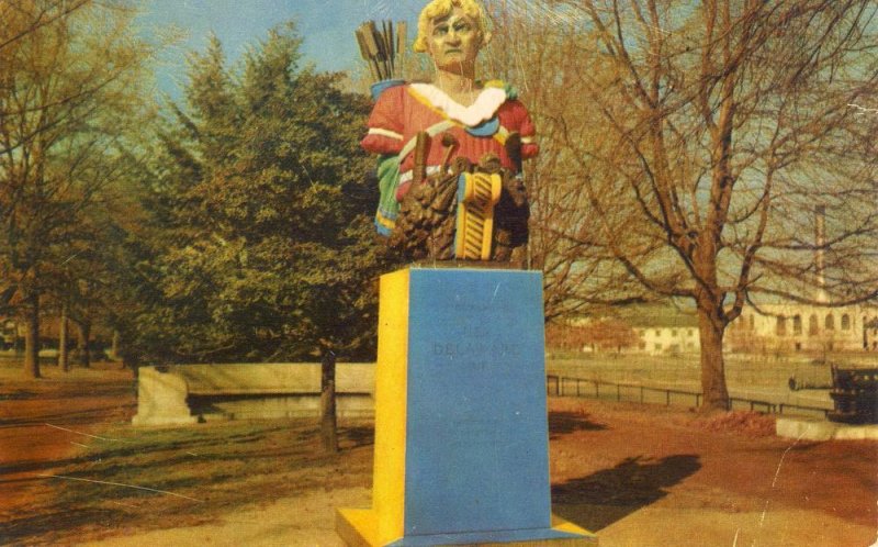 Annapolis, Maryland/MD Postcard, Tecumseh Monument, Naval Academy