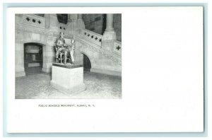 1905 Statue in Public Schools, Albany New York NY Unposted Postcard