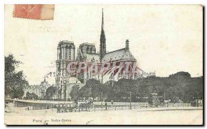 Old Postcard Paris Notre Dame