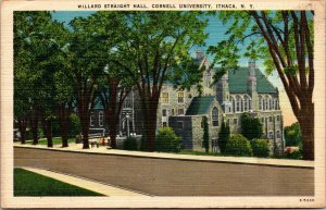 Vtg 1930s Cornell University Willard Straight Hall Ithaca New York NY Postcard