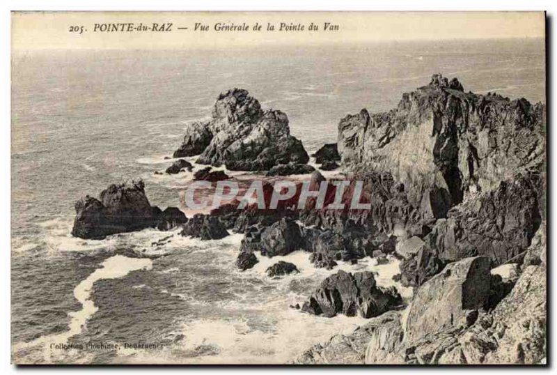 Postcard Old Pointe Du Raz Vue Generale of Van Pointe