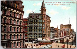 1908 N Side Main Street East Four Corners Rochester New York NY Posted Postcard