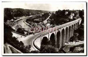 Modern Postcard Dinan Viaduct And Vue Generale De La Coulee De La Rance