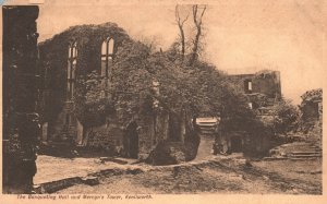 Vintage Postcard The Banqueting Hall And Mervyn's Tower Kenilworth England