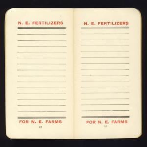 1913 New England Animal Fertilizer Booklet, Boston, Mass/MA
