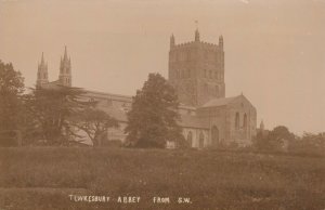 Gloucestershire Postcard - Tewkesbury Abbey From South West   RS22727