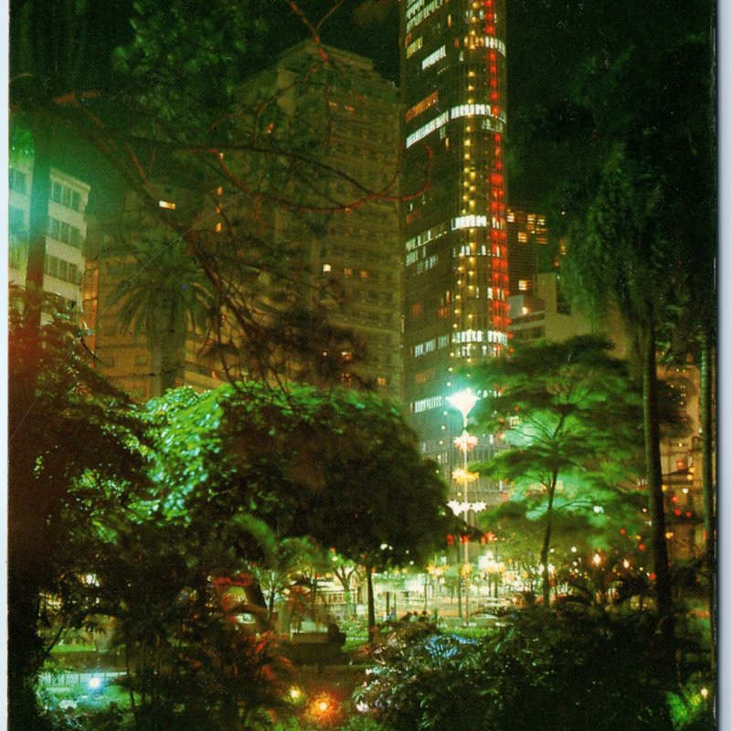 1981 Sao Paulo, Brazil Downtown Night Scene Restaurant Italy Terrace 4x6 PC M3