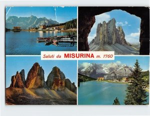 Postcard Saluti da Misurina, Italy