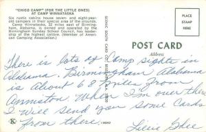 Camp Winnataska Alabama Chico Camp Flag Pole Pledge Vintage Postcard K29016