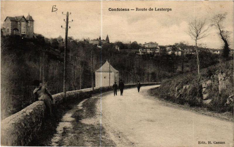 CPA CONFOLENS - Route de Lesterps (654370)