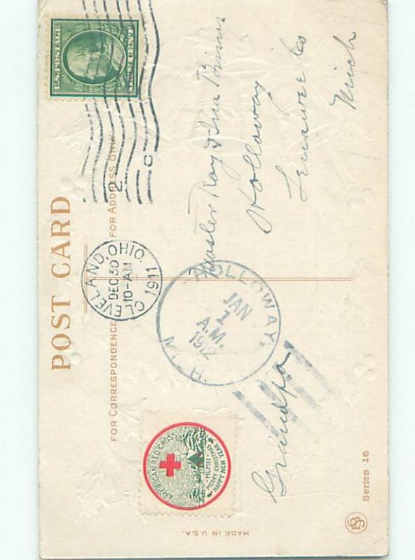 Divided-Back NEW YEAR SCENE Great Postcard AA2117