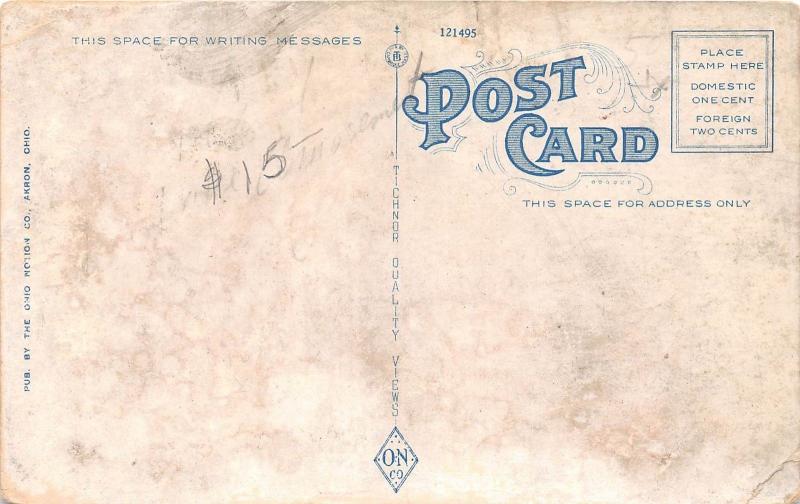 C50/ Akron Summit Beach Amusement Park Ohio Postcard c1920 Roller Skating Rink 3