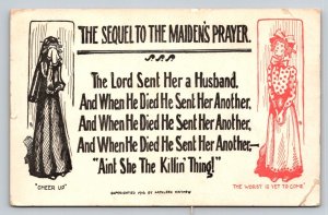 The Sequel to the Maiden's Prayer  Postcard