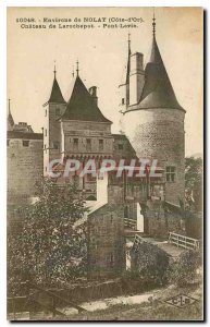 Old Postcard Around Nolay Cote d'Or Chateau de la rochepot Pont Levis