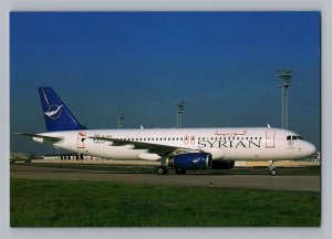 Aviation Airplane Postcard Syrianair Airlines Airbus A320-232 AN6