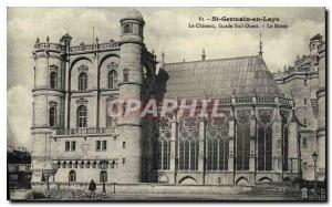 Postcard Old St Germain en Laye Le Chateau frontage South West The Museum