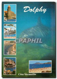 Postcard Modern Dolphy Cote Vermeille Dauphin