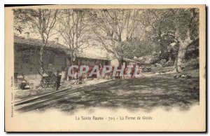 Old Postcard La Sainte Baume The Farm Ginies