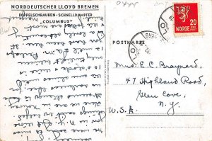 Columbus Norddeutscher Lloyd Ship 