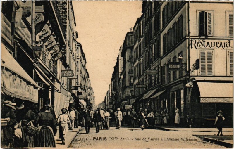CPA PARIS 14e Rue de Vanves a l'Avenue Villeman F. Fleury (1247678)