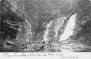 Lower Falls of Raymondskill & Bridal Veil real photo - Milford, Pennsylvania PA