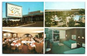 1950s/60s Island Inn Motor Hotel, Westbury, Long Island, NY Postcard