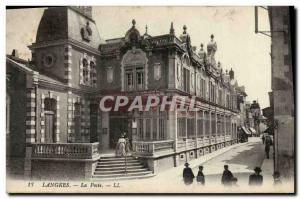 Carte Postale Ancienne Poste Langres