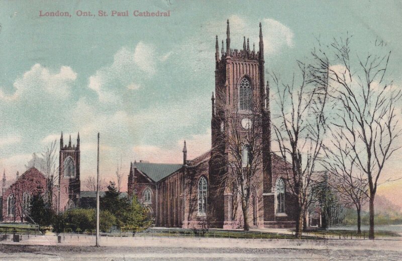 LONDON, Ontario, Canada, PU-1907; St. Paul Cathedral