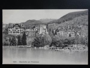 Switzerland: Oberhofen am Thunersee - Old Postcard