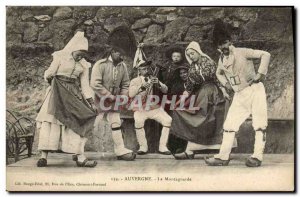 Old Postcard Folklore Auvergne The Montargnade