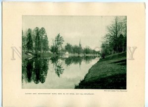 434968 Petersburg Tsarskoye Selo Ekaterininsky Park view third pond postertype