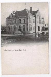 Post Office Sioux Falls South Dakota 1910c postcard