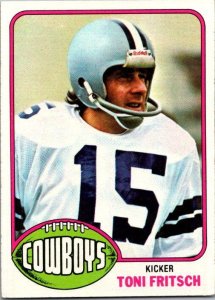 1976 Topps Football Card Tony Fritsch Dallas Cowboys sk4335