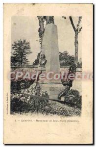 Postcard From Old St. Die Monument Jules Ferry cemetery