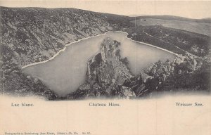 MARNE FRANCE-LAC BLANC-CHATEAU HANS-WEISSER SEE~1900s PHOTO POSTCARD