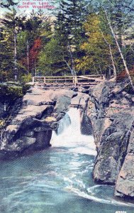 VINTAGE POSTCARD INDIAN LEAP AT NORTH WOODSTOCK WHITE MOUNTAINS NEW HAMPSHIRE