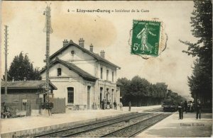 CPA LIZY-sur-OURCQ Intérieur de la Gare (809870)