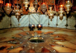 Israel Jerusalem The Silver Star On The Altar Of The Nativity