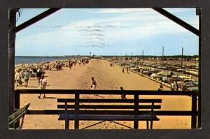 RI State Beach MISQUAMICUT RHODE ISLAND Postcard PC