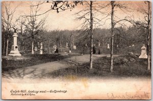 Culps Hill Looking West Gettysburg Pennsylvania PA Homeroad Monument Postcard