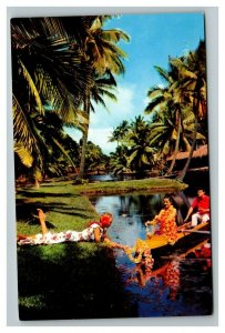 Vintage 1960's Advertising Postcard Coco Palms Resort Hotel Kauai Hawaii