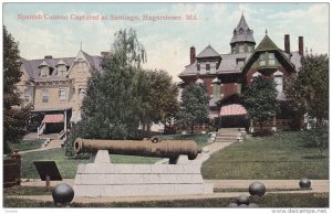 HAGERSTOWN, Maryland, 1900-1910´s; Spanish Cannon Captured At Santiago