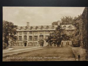 Cambridge: CHRIST'S COLLEGE, SECOND COURT c1908 Pub By F. Frith & Co 140515