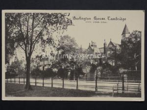 Cambridge: Burlington House - Univ.Corr.Coll - Old Postcard, Plain Back